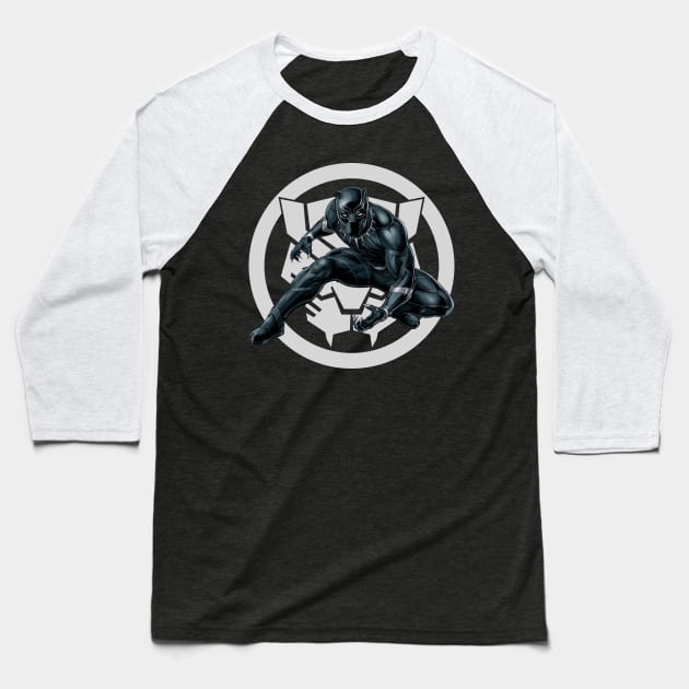 King T'Challa Baseball T-Shirt by CinemaArt